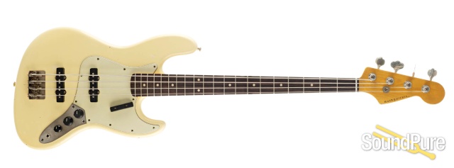 Nash JB-63 Vintage White Bass Guitar #NG-4758 — image 6