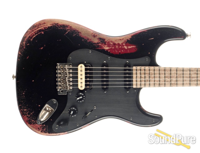 Luxxtone Choppa S Destroyed Black/Red HSS #360 — image 9
