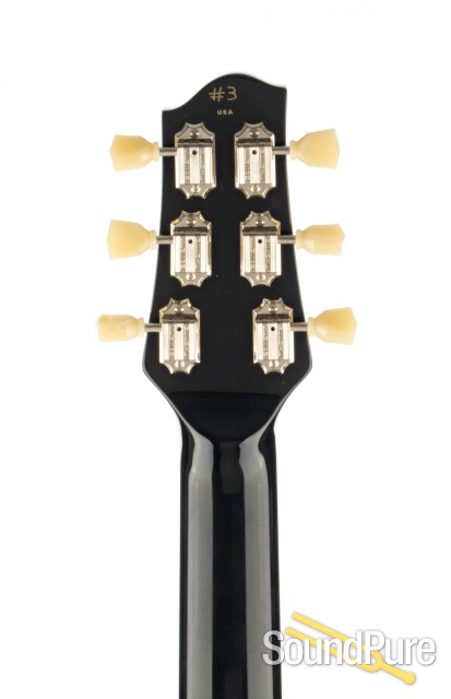 Michael Tuttle Jr. Deluxe Black Mahogany Electric Guitar #3 — image 4