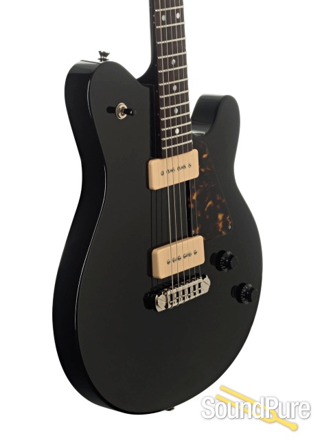 Michael Tuttle Jr. Deluxe Black Mahogany Electric Guitar #3 — image 5