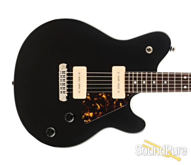 Michael Tuttle Jr. Deluxe Black Mahogany Electric Guitar #3 — image 9
