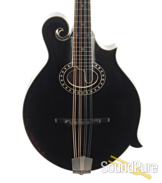 Eastman MD814/v Black Addy/Maple F-Style Mandolin #11952004 — image 1