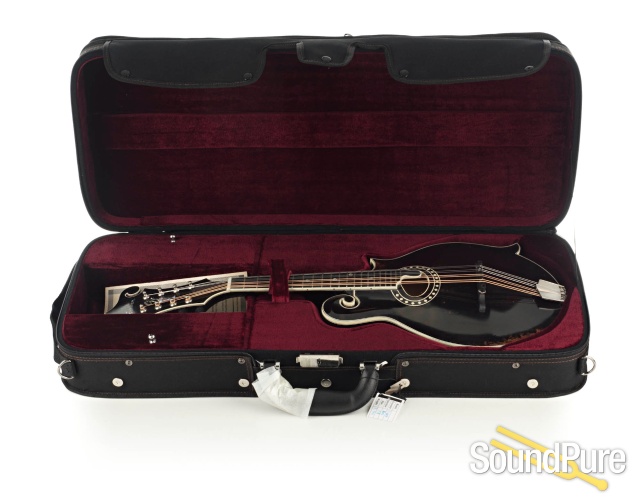 Eastman MD814/v Black Addy/Maple F-Style Mandolin #11952004 — image 8