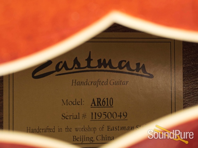 Eastman AR610 Spruce/Mahogany Archtop #11950049 — image 8