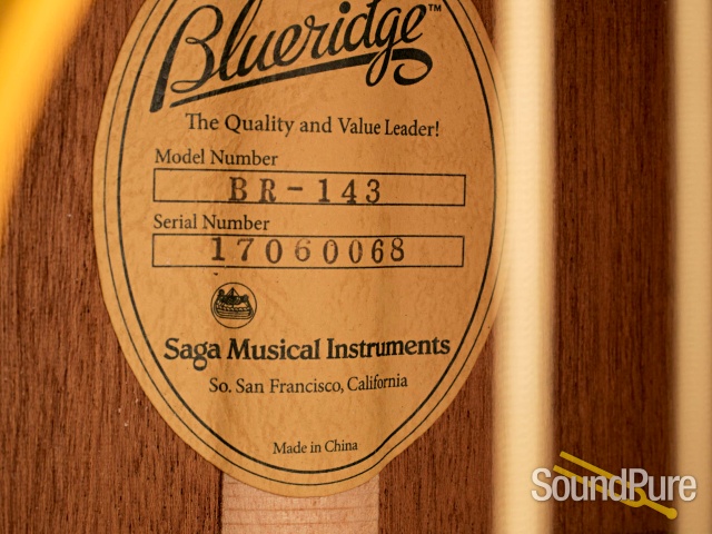 Blueridge BR-143 000-Style Sitka/Mahogany #17060068 - Used — image 6