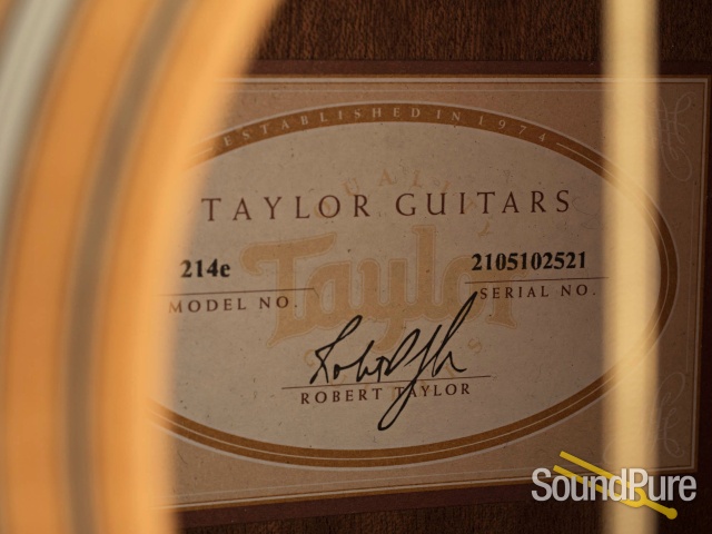 Taylor 214e Acoustic Guitar #2105102521 - Used — image 2