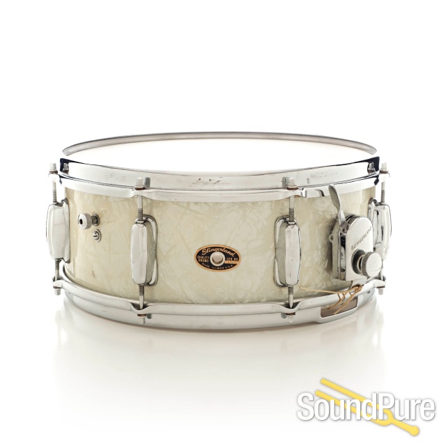 Slingerland 5x14 Artist Model Snare Drum-White Marine Pearl — image 1