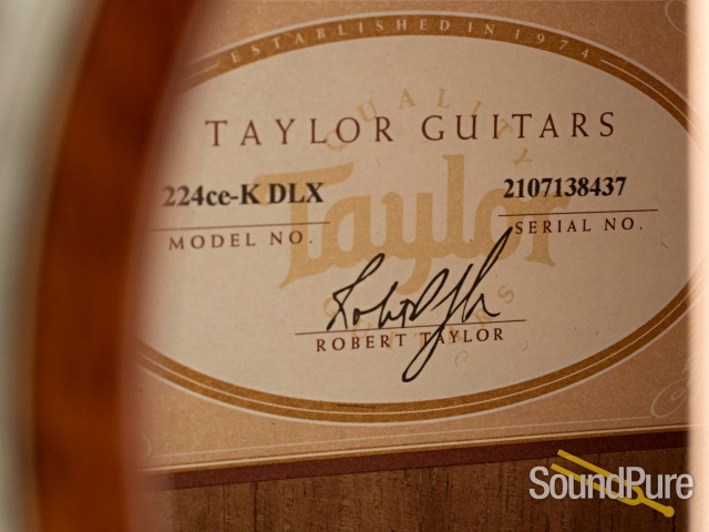 Taylor 224CE-K DLX Acoustic #2107138437 - Used — image 2