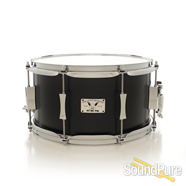 Pork Pie 7x13 Little Squealer Snare Drum Flat Black — image 1
