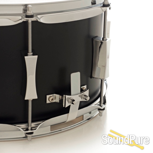Pork Pie 7x13 Little Squealer Snare Drum Flat Black — image 4