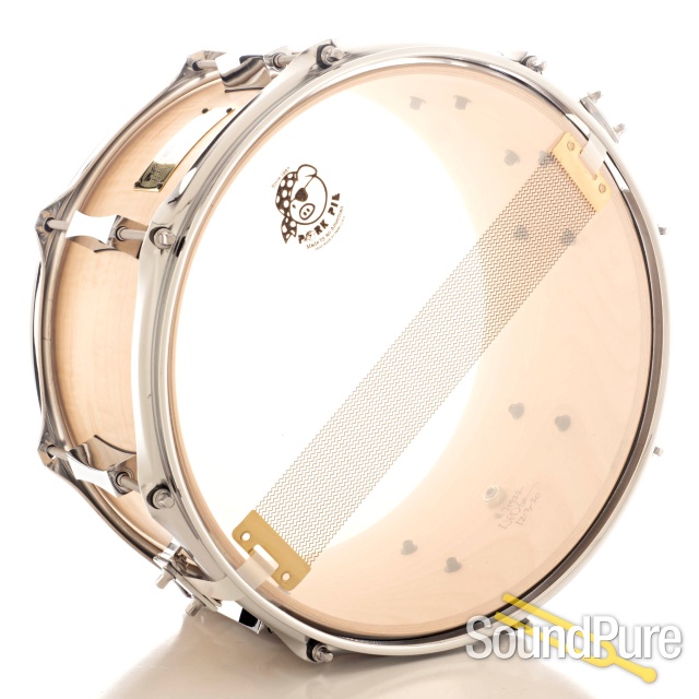 Pork Pie 7x13 Maple Snare Drum-Curly Maple Veneer — image 2