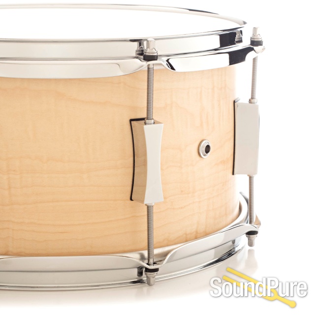 Pork Pie 7x13 Maple Snare Drum-Curly Maple Veneer — image 3