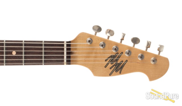 Mario Guitars S-Style Relic Fiesta Red Electric #619431 — image 3