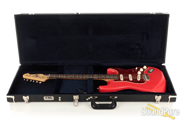 Mario Guitars S-Style Relic Fiesta Red Electric #619431 — image 6
