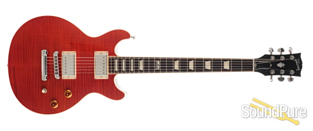Gibson LP Classic Double Cutaway Trans Red #140099256 - Used — image 9