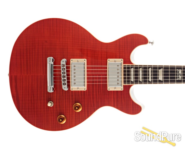 Gibson LP Classic Double Cutaway Trans Red #140099256 - Used — image 10