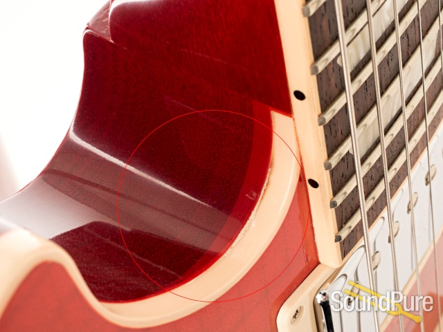 Gibson LP Classic Double Cutaway Trans Red #140099256 - Used — image 12