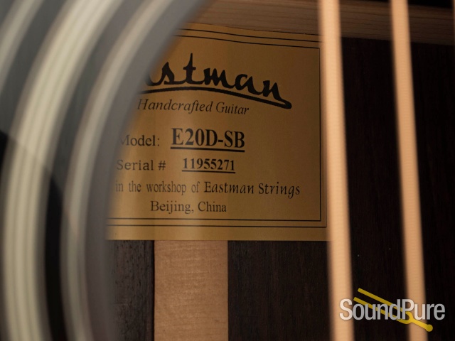 Eastman E20D-SB Adirondack/Rosewood Acoustic #11955271 — image 5