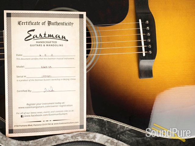 Eastman E20D-SB Adirondack/Rosewood Acoustic #11955271 — image 7