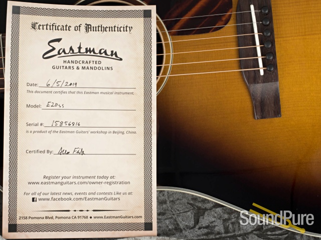 Eastman E20SS Adirondack/Rosewood Acoustic Guitar #15856816 — image 7