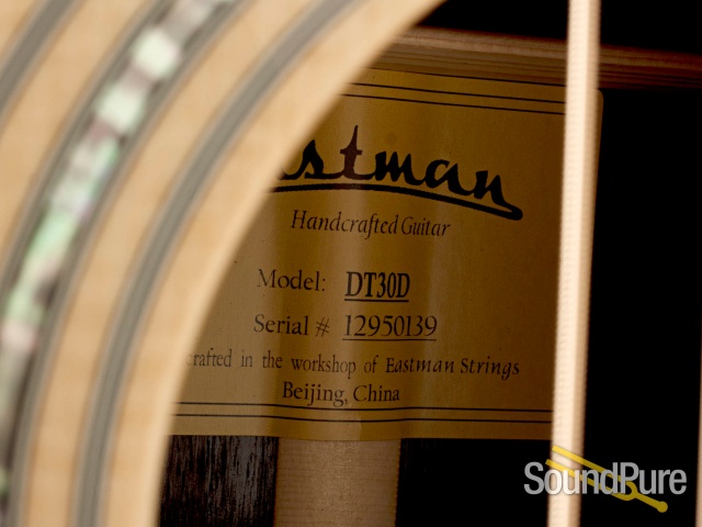 Eastman DT30D Sitka/Rosewood Acoustic #12950139 — image 6