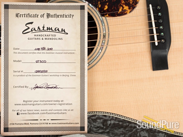 Eastman DT30D Sitka/Rosewood Acoustic #12950139 — image 7