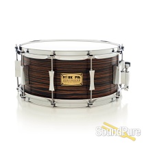 Pork Pie 6x14 Maple Snare Drum Macassar Ebony Veneer Pork Pie 6x14 Maple Snare Drum Macassar Ebony Veneer