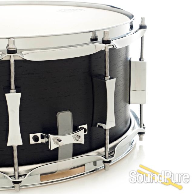 Pork Pie 6.5x14 Maple Snare Drum Ebony Veneer — image 3