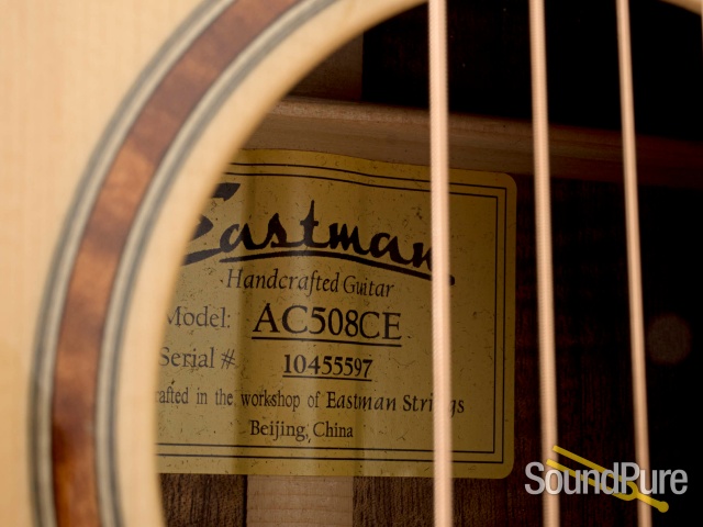 Eastman AC508CE Spruce/Mahogany Acoustic #10455597 - Used — image 7