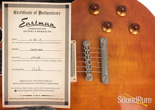 Eastman SB59/V-AMB Amber Varnish Electric Guitar #12751723 — image 9