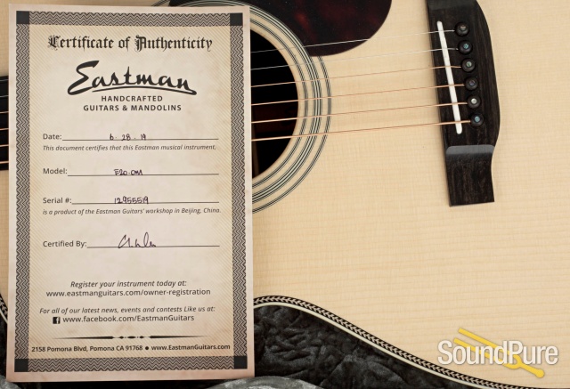 Eastman E20OM Adirondack/Rosewood Acoustic #12955519 — image 11