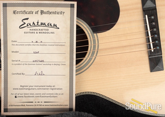 Eastman E20P Addy/Rosewood Parlor Acoustic #12955635 — image 11