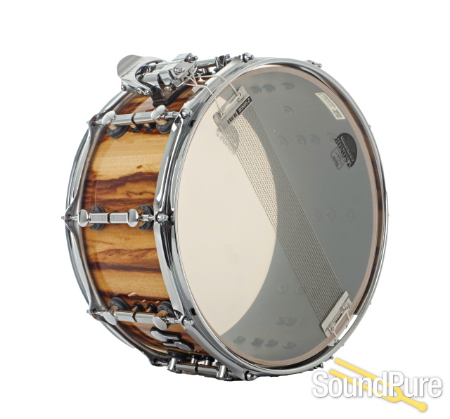 Sonor 7x14 SQ2 Medium Beech Snare Drum- African Marble — image 3