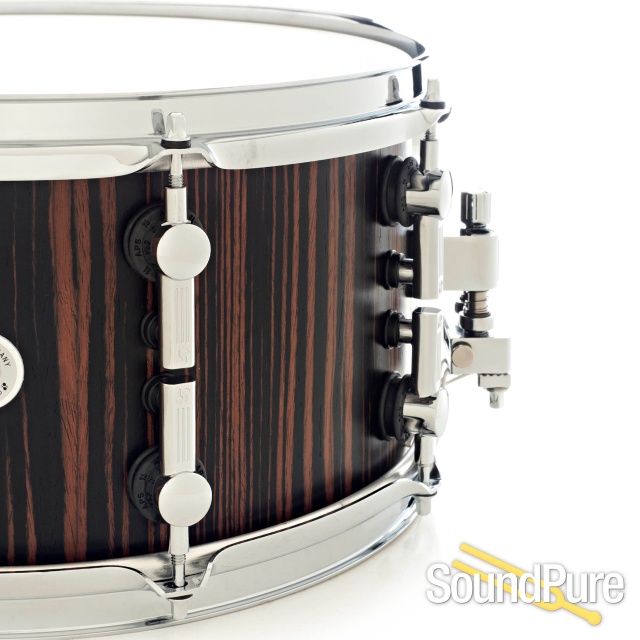 Sonor 7x13 SQ2 Heavy Beech Snare Drum- Ebony — image 4