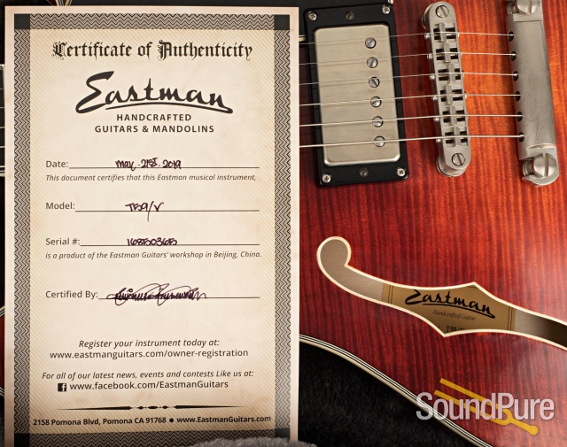 Eastman T59/V Thinline Electric Guitar #12950446 — image 6