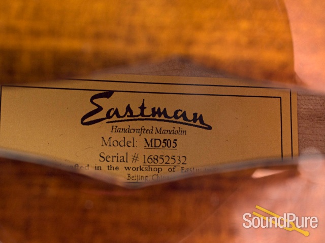 Eastman MD505 Spruce/Maple A-Style Mandolin #16852532 — image 2