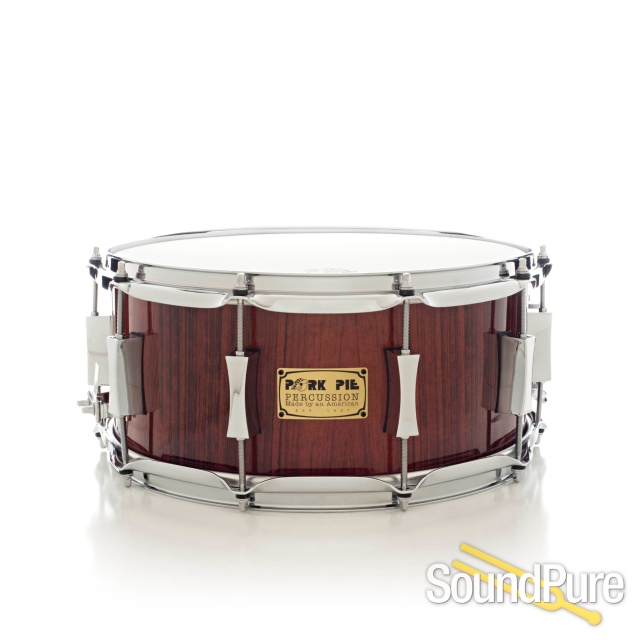 Pork Pie 6.5x14 Rosewood Snare Drum Natural Gloss