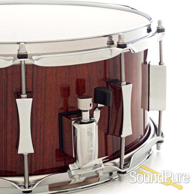 Pork Pie 6.5x14 Rosewood Snare Drum Natural Gloss — image 5