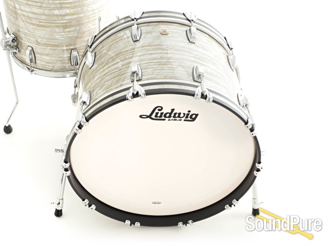Ludwig 3pc Classic Maple Fab Drum Set Olive Pearl — image 6