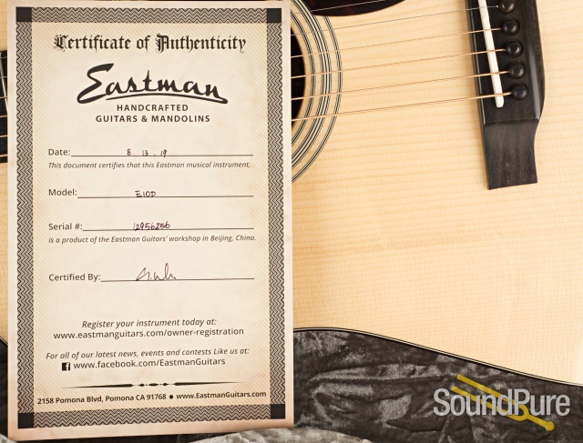 Eastman E10D Addy/Mahogany Acoustic Guitar #12956256 — image 7