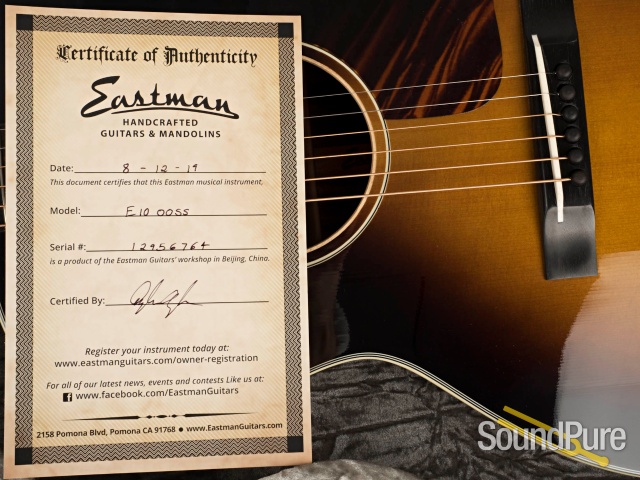 Eastman E10OOSS Adirondack/Mahogany Acoustic #12956764 — image 7