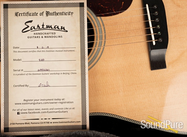 Eastman E8D Sitka/Rosewood Acoustic Guitar #12956241 — image 7