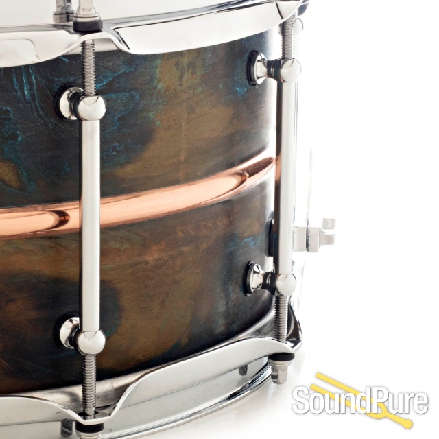 Pork Pie 6.5x14 Copper Patina Snare Drum — image 4