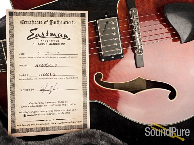 Eastman AR605CED Spruce/Mahogany Archtop Guitar #16850812 — image 6