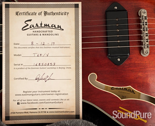 Eastman T64/V Thinline Electric Guitar #16850853 — image 6