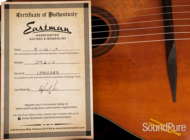 Eastman DM2/V Gypsy Jazz Acoustic Guitar #13950383 — image 7