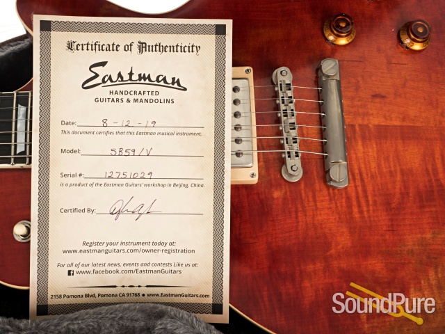 Eastman SB59/V Classic Varnish Electric Guitar #12751029 — image 6