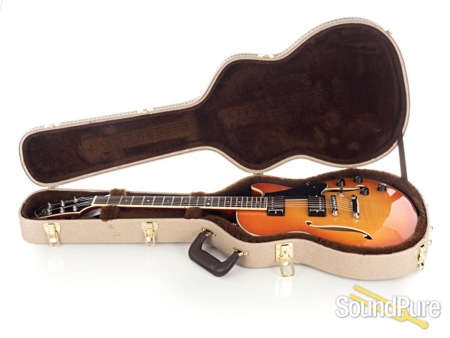 Comins GCS-1 Tangerine Burst Semi-Hollow Electric #112270 — image 5