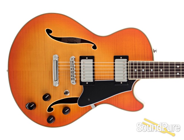 Comins GCS-1 Tangerine Burst Semi-Hollow Electric #112270 — image 9