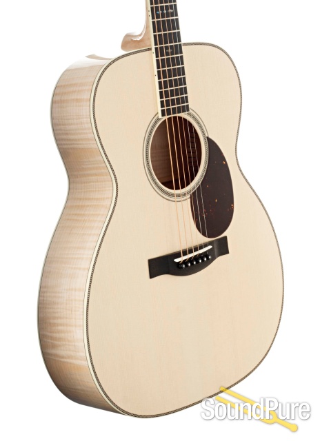 Santa Cruz OM Grand German Spruce/Flamed Maple Acoustic #327 — image 3